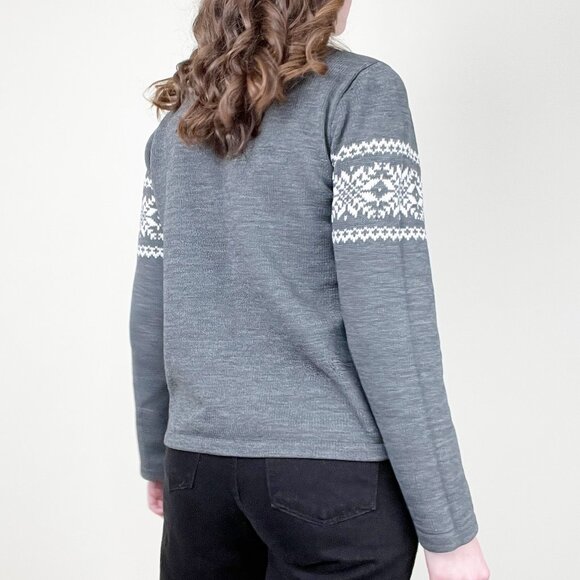 Vintage Fair Isle Scandinavian Sweater Old Money Quiet Luxury Nordic Christmas - Picture 2 of 6